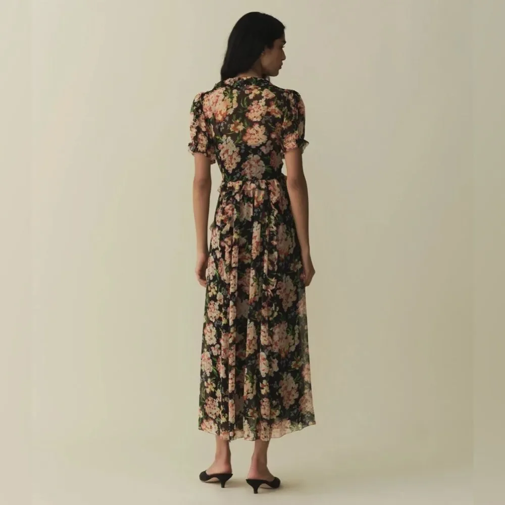 NWT DOEN Elizabeth Silk dress in Meadow Mirage - Picture 4 of 11